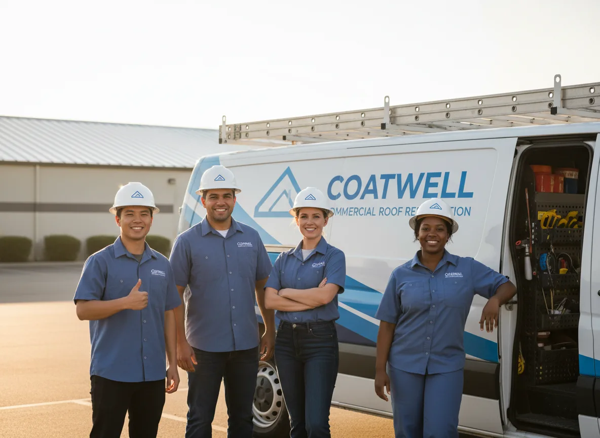 Commercial roof coating company in Shobonier, IL